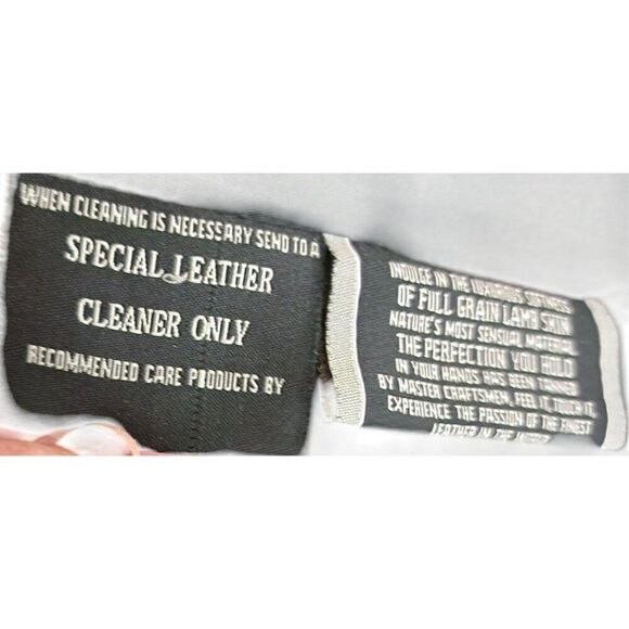 Gianna Lorenzi Leather Motorcycle Jacket Womens Size XS Black Lambskin - Picture 6 of 7